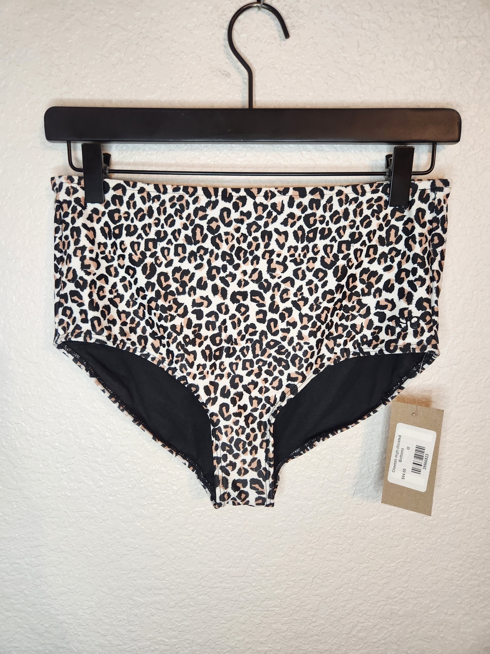 Albion Cheetah high-waisted bottoms swimsuit bottoms size M